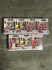 Deadpool Funko Pop Lot Of 7 Marvel