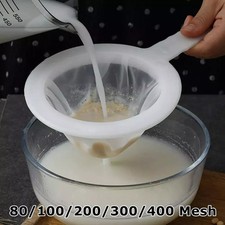 Ultra Fine Kitchen Nylon Mesh Strainer Filter Sieve 80/100/120/200/400/450 Mesh