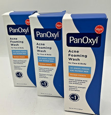  3 Pack PanOxyl Foaming Acne Wash 10 Benzoyl Peroxide 5.5oz ea EXP 08/2027