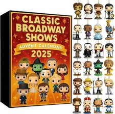 NEW 2025-26 Classic Broadway Shows 24-Day Advent Calendar &ndash; 3D Collectibles