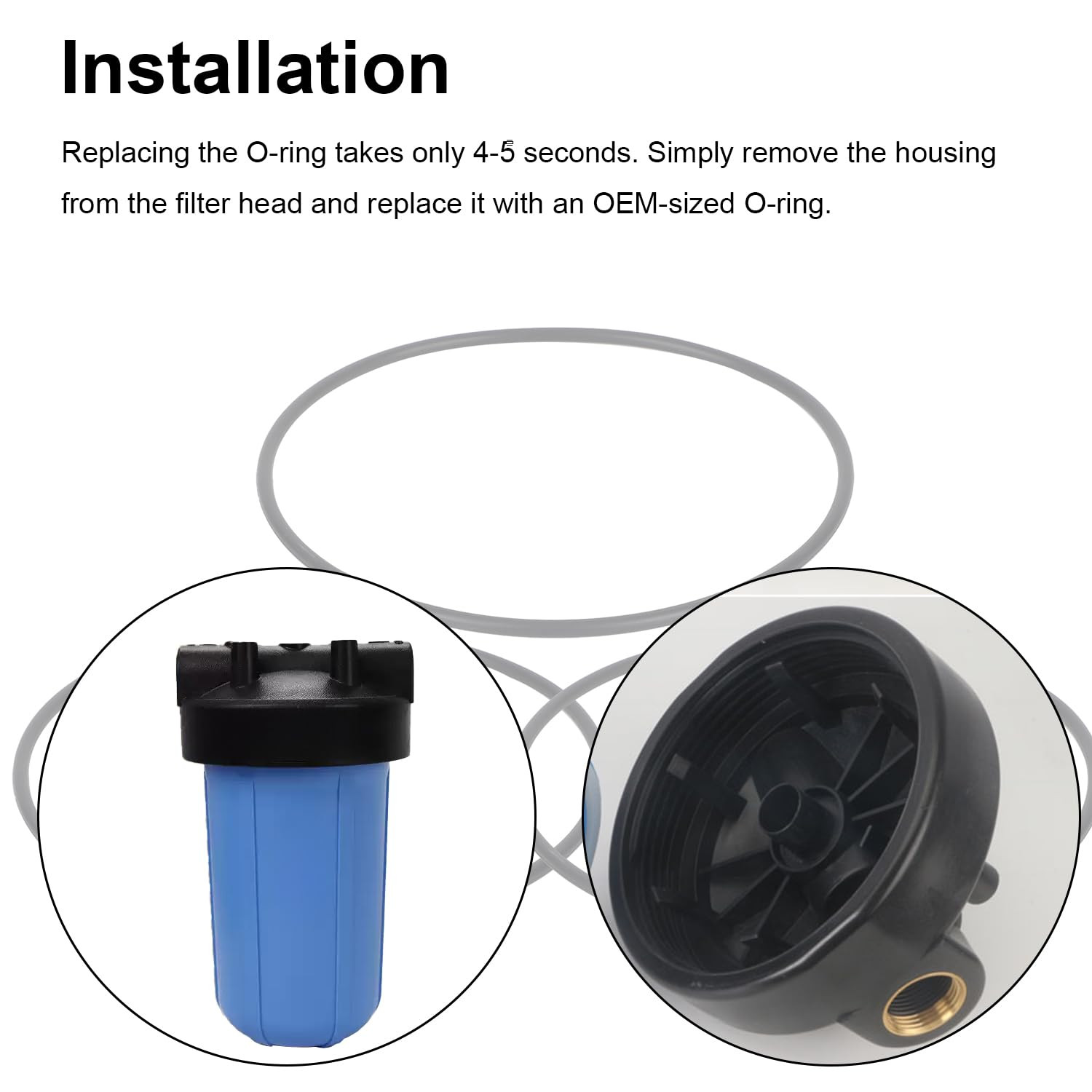 3Pcs 151122 Water Filter O-Ring Replacement, Nitrile Rubber O-Ring Compatible wi