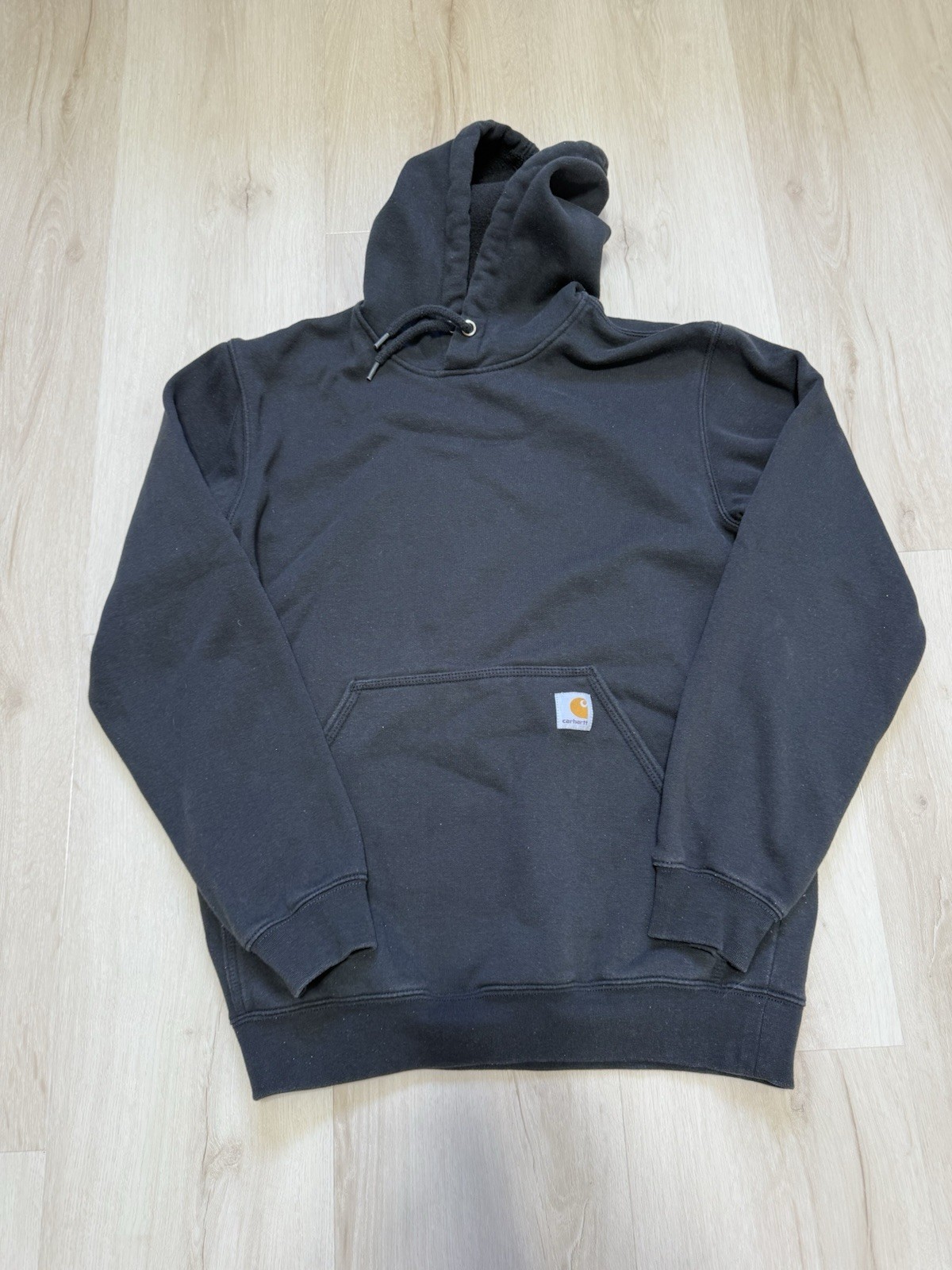 Carhartt Men's Loose Fit Cotton Black Midweight Pullover Hoodie Size Small