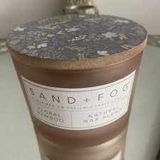 SAND AND FOG Floral Bamboo Scented Candle Soy Wax340g/12oz New