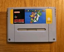 Super Mario World Nintendo Snes Cartridge Discoloured