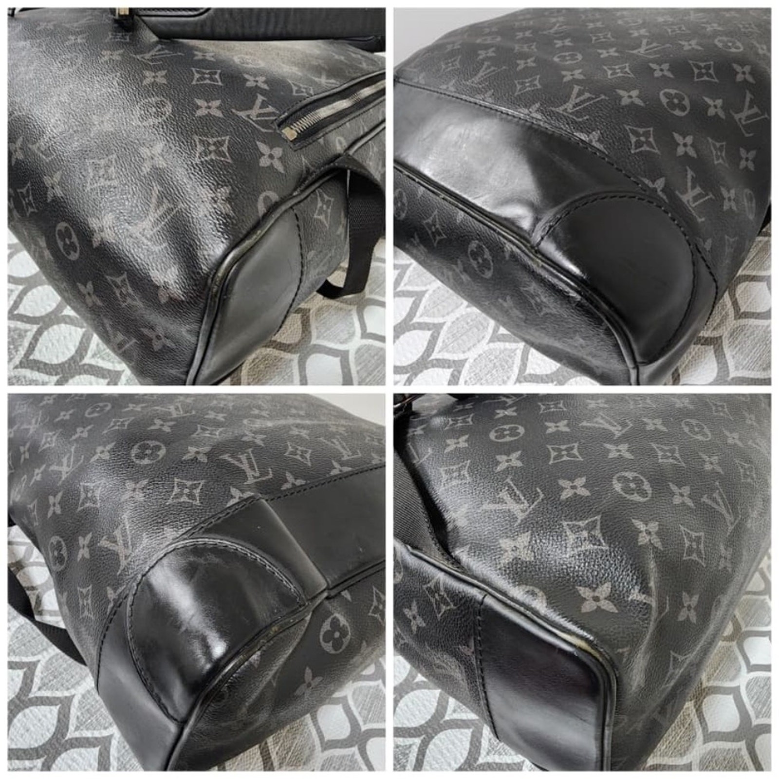 Authentic Louis Vuitton Monogram Eclipse Steamer … - image 10