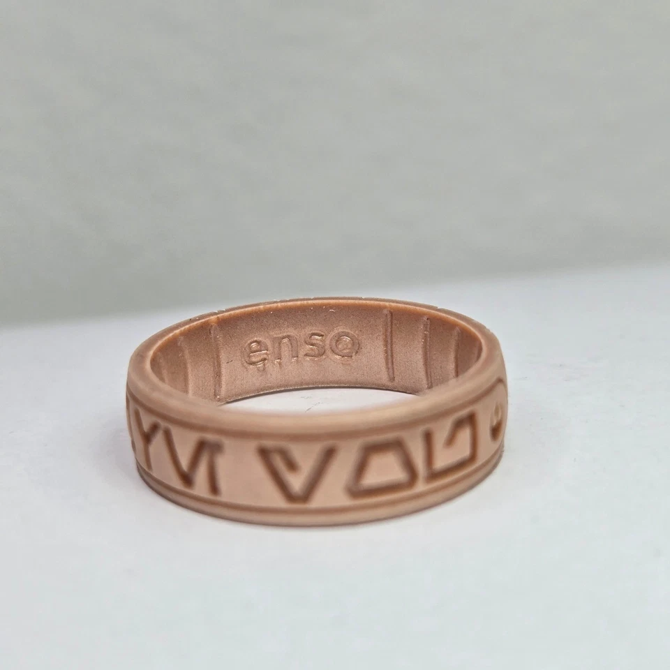 Anillos Enso Anillo de Silicona Star Wars - Lo Sé (Aurebesh) - Oro Rosa - Talla 11 Foto 4 de 4