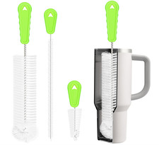 Bottle Brush Cleaner Set of 3 - Long Handle for Water Bottles  Straws  Tumbler
