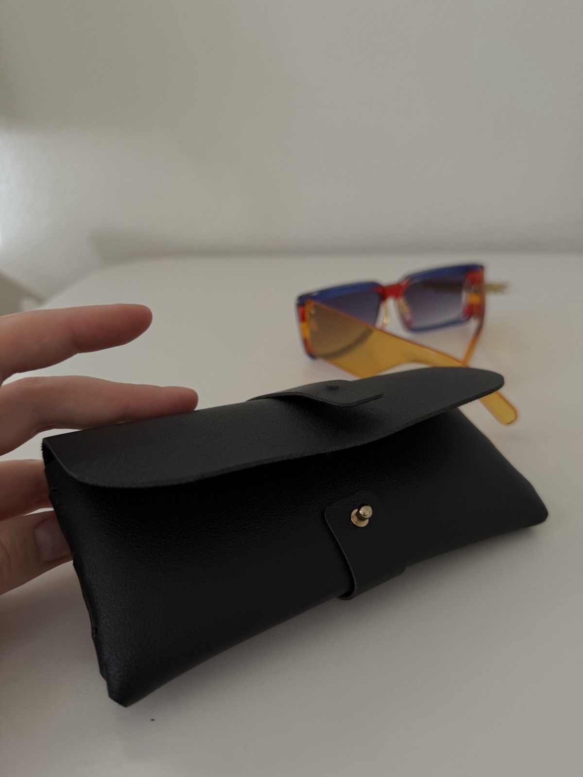 Retro Rectangle Square Flat Top Tinted Sunglasses - image 6