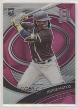 2021 Panini Spectra Rookies Neon Pink Prizm 25/40 Jorge Mateo #157 0c3e