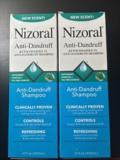 2 Pack - NEW SCENT Peppermint Nizoral Anti-Dandruff Shampoo 28oz Total Exp 09/27