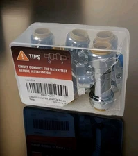 SUNGATOR 1/2" Straight Shut Off Valve 1/2" Pushfit Straight Stop Valve 6 Pack