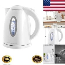 Stylish 1.7L Electric Kettle - Fast Heating, Removable Filter & Safety Features