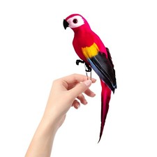 Artificial Parrot Shoulder Bird - Foam Feather Parrot Lifelike Hanging Decor for
