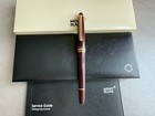 Montblanc Gold Finish Meisterstuck Classique Luxury Red Rollerball Pen 163R — photo 8