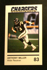 San Diego Chargers Crime Prevention FB Card, Louis Rich - ANTHONY MILLER