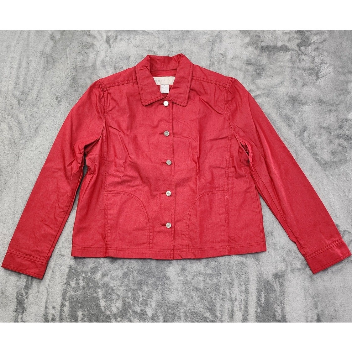 Doncaster Lightweight Button Front Jacket Size 8 … - image 1