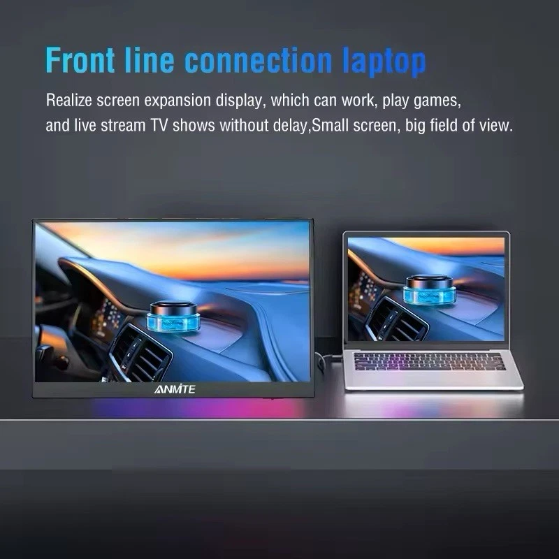 16”-Inch Portable Touch  Monitor 1080P HDR 16:9 Blue Light Xbox PS5 PC Extension - Image 4 of 4