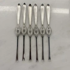 Vintage Lobster Picks Forks Silver Plated Set of 6 Seafood Culinary Chef Formal