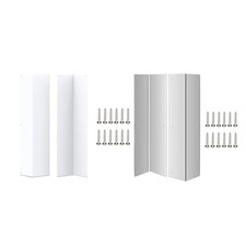 2Pcs Wall Corner Guards Wall Decoration 40x8.5x8.5cm Rust Resistant Scratchproof