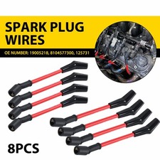 Red 10.5 Mm High Heat Spark Plug Ignition Wires Set For Lsx Ls1 Ls2 Ls3 Ls6 Ls7