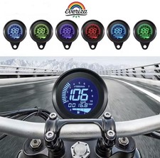 Tachimetro Universale Per MOTO Scooter 12V Display LCD 7 Colori Contachilometri