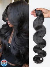 LUVME Body Wave Seamless 110g 7Pcs Clip in Hair Extensions Full Max with 20in