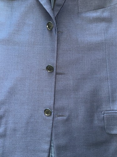 Pal Zileri Ing Loro Piana Italy two tone Navy, 3 Button Suit 42R Pants 32Wx29L - Picture 4 of 24