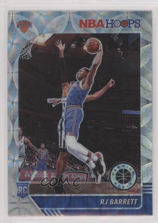2019-20 Panini NBA Hoops Premium Stock Silver Scope Prizm RJ Barrett #201 0c6