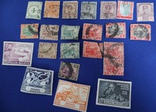 MALAYA ETC. BISAGRAS USADAS Y SIN USAR, DUPLICACIÓN CON DIFERENTES CANCELACIONES