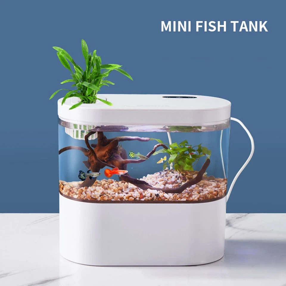 Mini Self-Circulating Desktop Fish Tank Eco-Friendly Creative Aquarium for Home - image 3 of 4