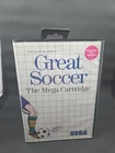 SEGA Great Soccer Sega Master System Manual Sports Pad Play 1-2 Players