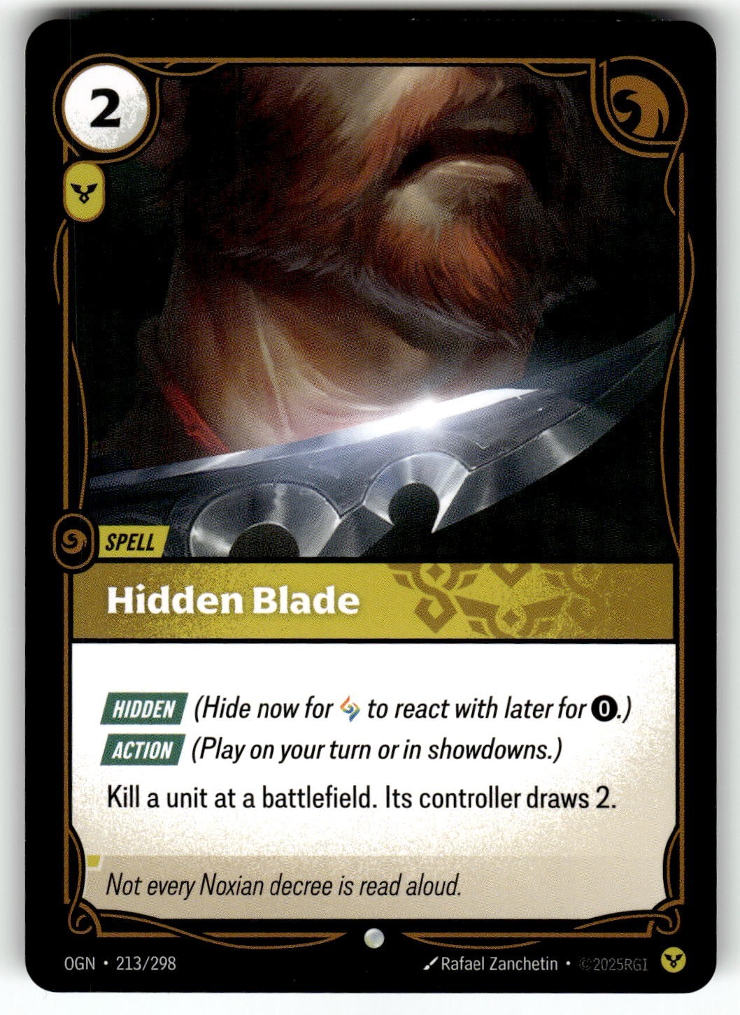 2025 League of Legends - Origins Card OGN-213 C Hidden Blade