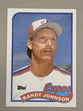 1989 Topps Base Rookie Card Randy Johnson RC #647 *Free Shipping*. rookie card picture