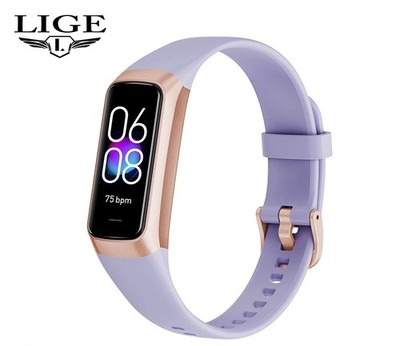 LIGE 1.1'' AMOLED Smart Watch, Heart Rate Monitor, Waterproof Fitness