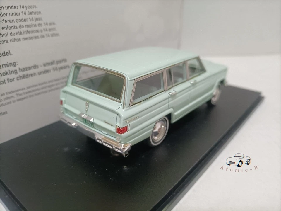 GLM 1:43 Jeep Wagoneer 1962 Light Green Resin Off Road Tourer Model - Image 4 of 4