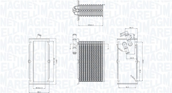 Magneti Marelli LadeluftküHler LLK KüHler FüR VW Golf V 1.4 TSI Audi A3-image