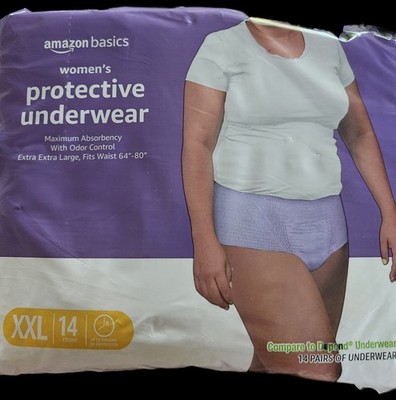 Amazon Basics Women s Protective Underwear XXL 14 Count