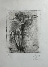 Salvador Dal&iacute; (1904&ndash;1989) Le Christ1@ 1964 Rare Edition Lithograph #9/20 Signed