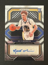 Nico Mannion 2020-21 Prizm Basketball Rookie Auto Penmanship Warriors