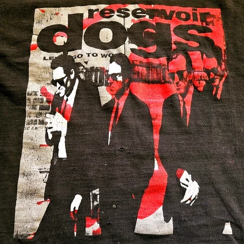90s Reservoir Dogs Quentin Tarantino Movie Promo T S 1990s vintage concert t-shirt, vintage, size XL, single stitch, B+ condition