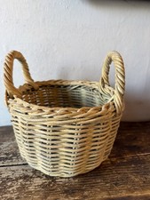 Cesto vaso piante in vimini vintage BOHO TIKI