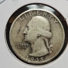 1935 S Washington Quarter, 90% Silver US 25 Cent Coin Perfect 4 Albums, Q-S35E
