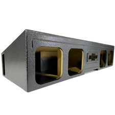 Sub Woofer Box Chevy Silverado 19-25 Crew Cab 4x8 Woofers Square Kicker Ported