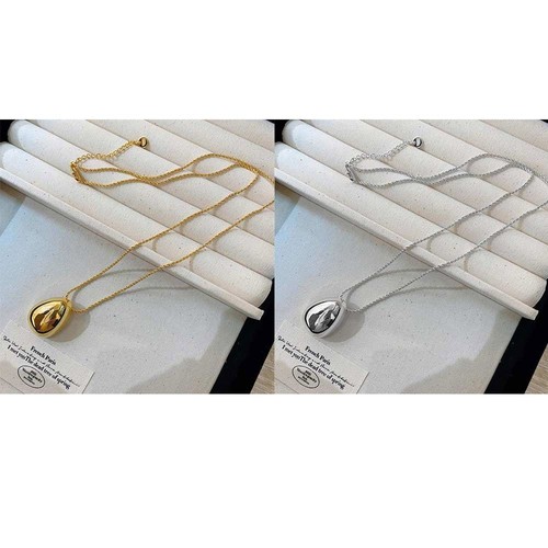 Silver Color Long Chain Necklace Sweater Chain Necklace Party Necklace - Picture 8 of 13