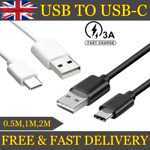 For iPhone 15 iPad USB to USB C Type C Fast Charge PD Charger Cable long Lead UK - Afbeelding 1 van 11