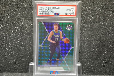 2020 Panini Mosaic #44 Luka Doncic Green Mosaic PSA 10 | eBay