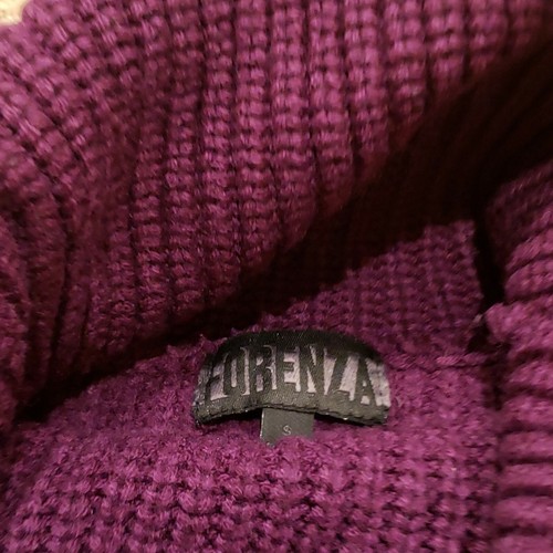 Forenza Womens Plum Cowl Neck Knit Sweater Sz S Small - Picture 3 of 5
