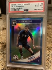 2018 Panini Donruss Optic Aqua Kylian Mbappe PSA 10!  #21/149. RC Rookie! 📈