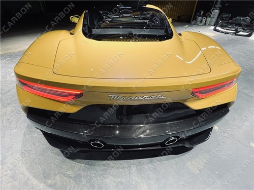 DRY CARBON oe-style Rear Lip Bumper Diffuser Kit For 20-23 Maserati MC20 - Picture 19 of 24