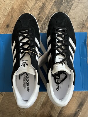 adidas Gazelle 85 Mens Black White Casual Sneakers - US 13 $130 | eBay